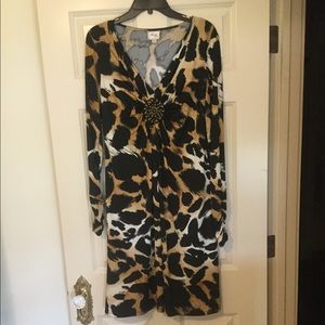 New Dress by eci (Beige). Size 12.